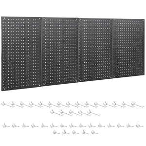 pegboard-24-16-metal-modular-wall-organizer-kit-heavy-duty-front-view-4-packs