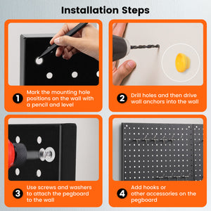 pegboard-24-16-metal-modular-wall-organizer-kit-installation-steps