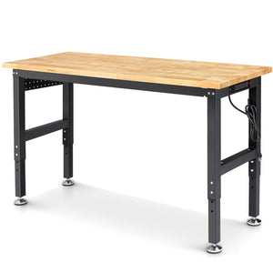 wb0102-pro-workbench-60-in-adjustable-height-with-outlets-front-view