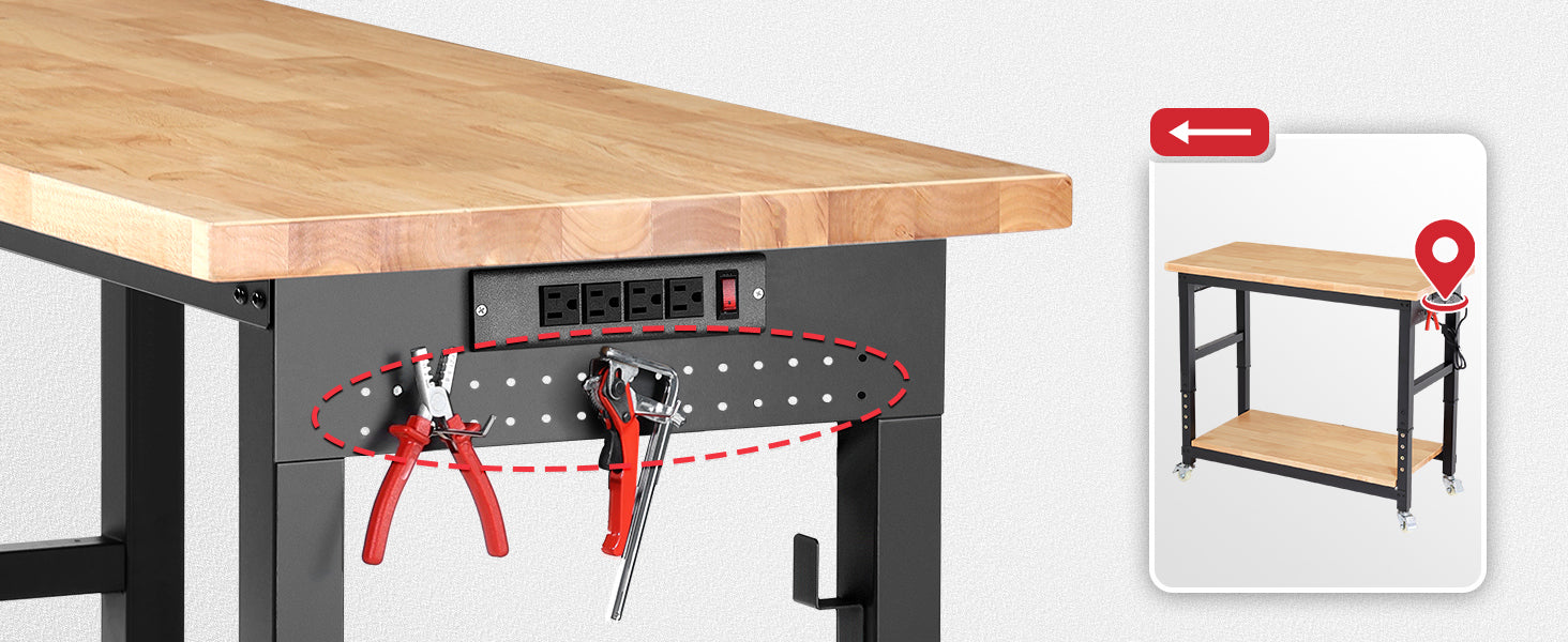 wb0205-workbench-48-in-table-2-tier-with-side-pegboards-outlets-power-outlets-and-side-pegboards