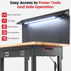 wb0301-plus-workbench-60-in-table-with-pegboard-drawer-storage-bulit-in-led-light-strip