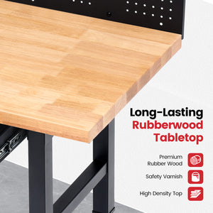 wb0301-plus-workbench-60-in-table-with-pegboard-drawer-storage-rubberwood-tabletop
