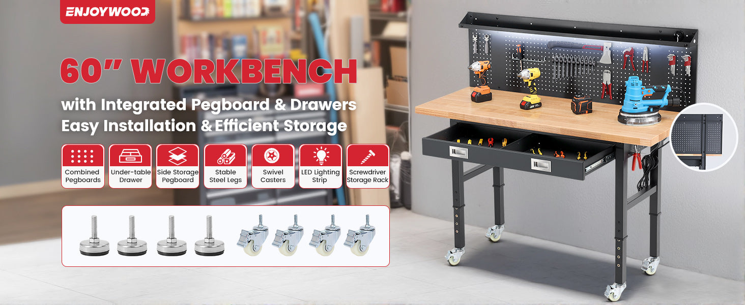 wb0301-plus-workbench-60-table-with-pegboards-drawer-outlets-led-banner