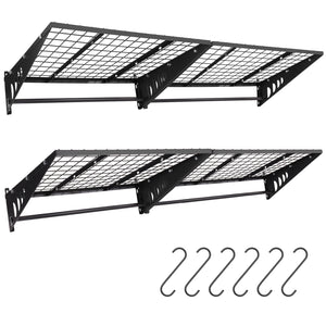 wall-mount-garage-shelf-heavy-duty-metal-front-view-1200lbs