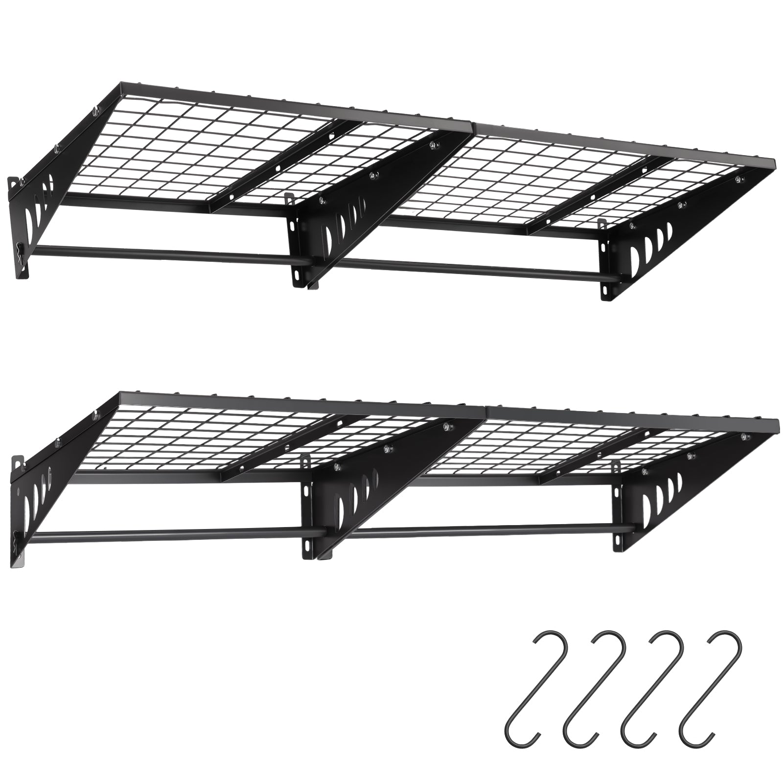 wall-mount-garage-shelf-heavy-duty-metal-front-view-800lbs