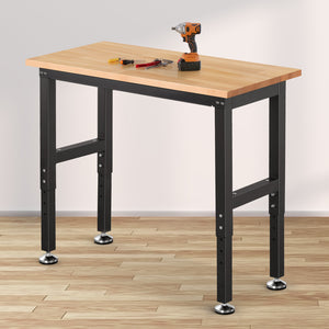 wb0101-light-workbench-41-in-table-adjustable-height-rubberwood-garbage-indoor-use