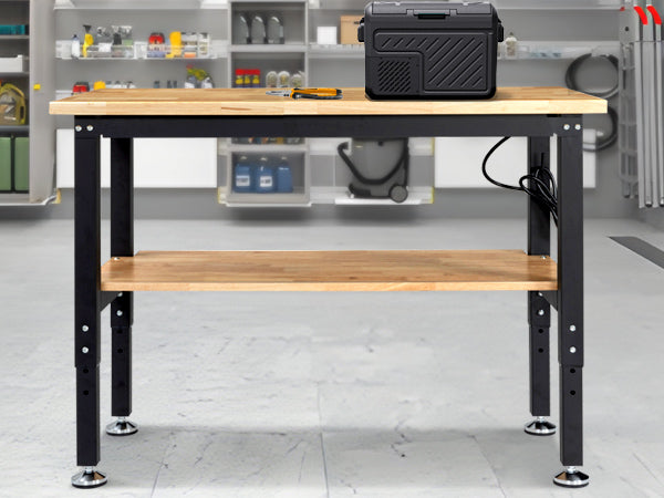 wb0101-plus-workbench-48-in-table-2-tier-with-pegboard-outlets-garage-workshop