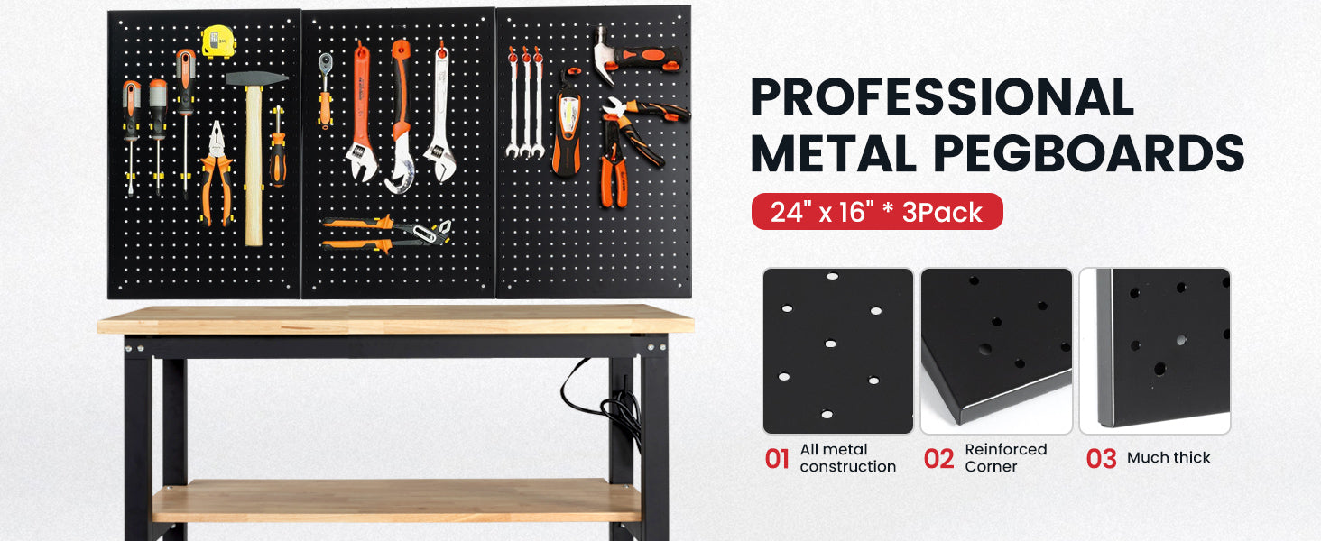 wb0101-plus-workbench-48-in-table-2-tier-with-pegboard-outlets-professional-metal-pegboards