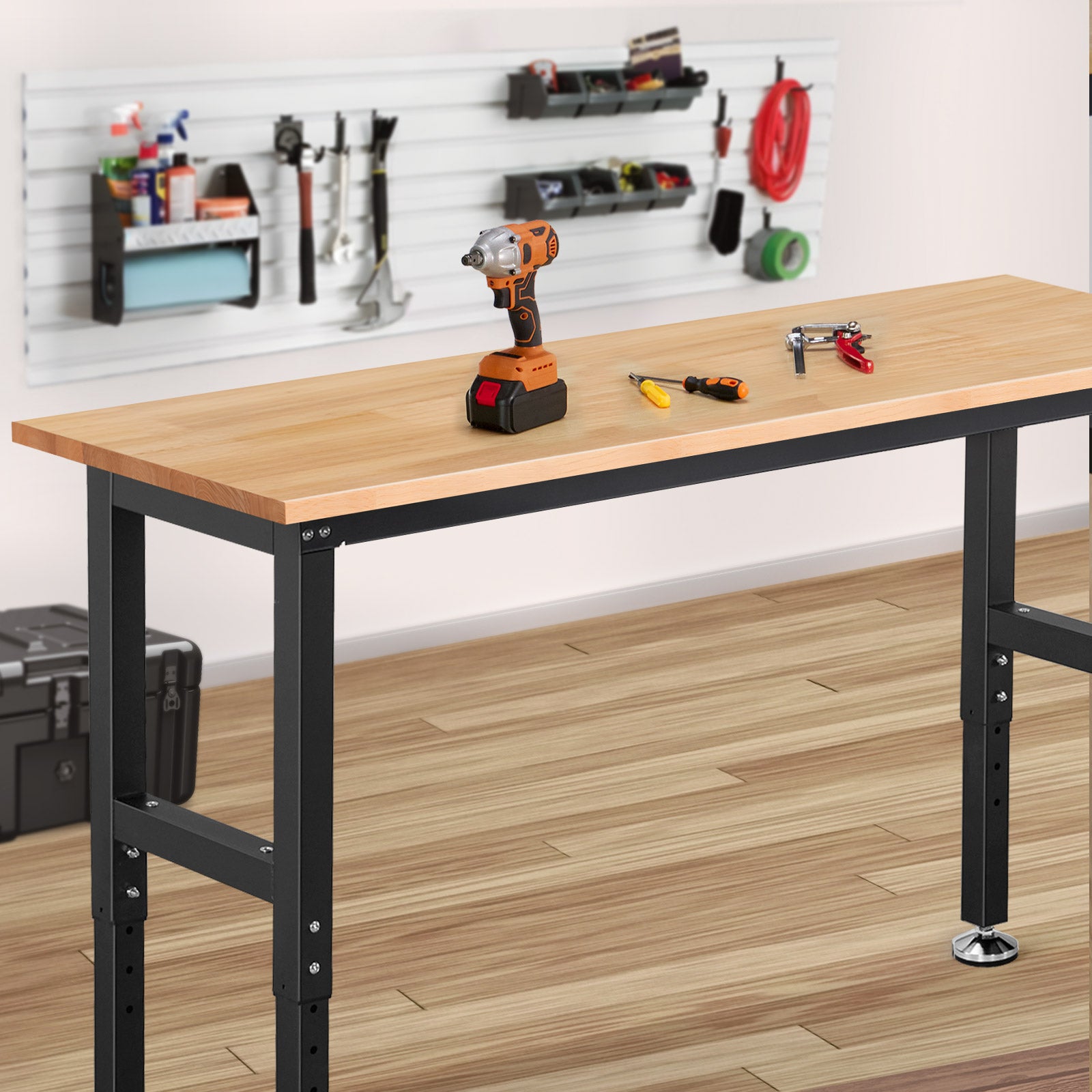 wb0102-light-workbench-60-in-table-adjustable-height-garbage-use