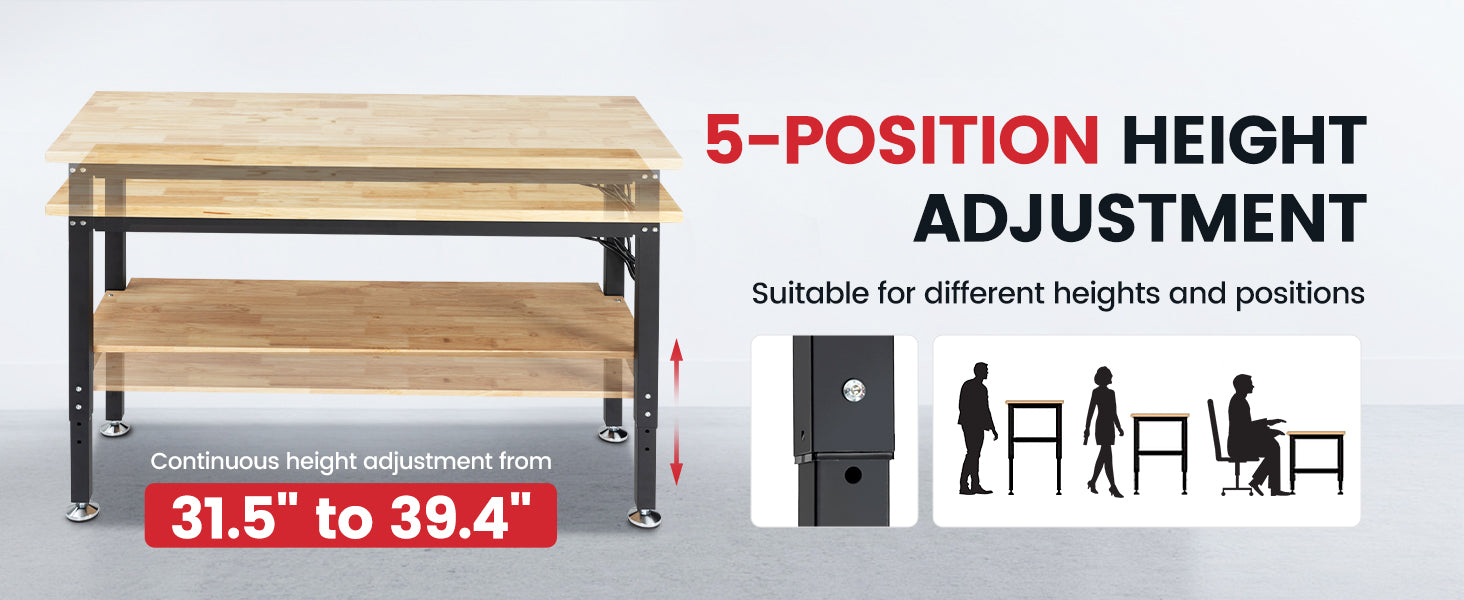 wb0102-plus-workbench-60-in-table-2-tier-with-pegboard-outlets-height-adjustable