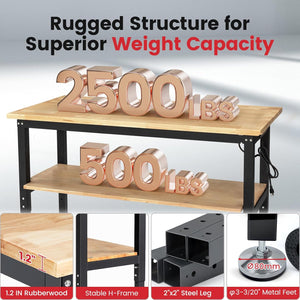 wb0102-plus-workbench-60-in-tabletop-pegboard-with-storage-support-up-to2500-lbs