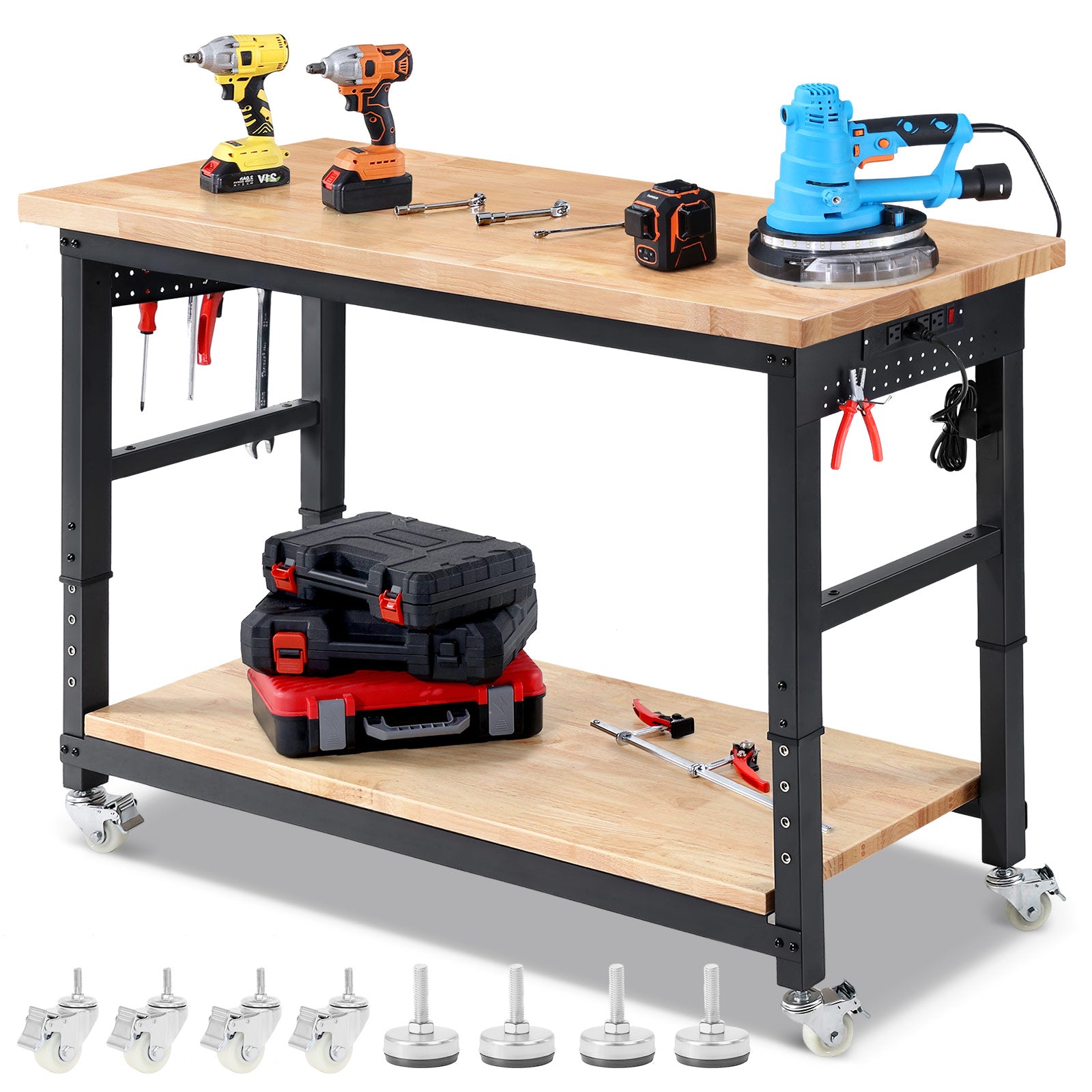wb0202-workbench-60-in-adjustable-height-with-storage-shelf
