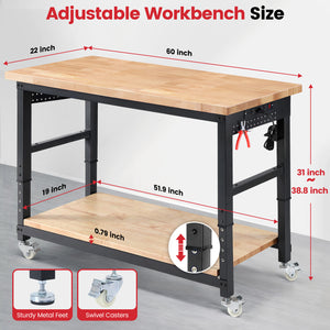 wb0202-workbench-60-in-adjustable-height-with-storage-shelf-product-dimension