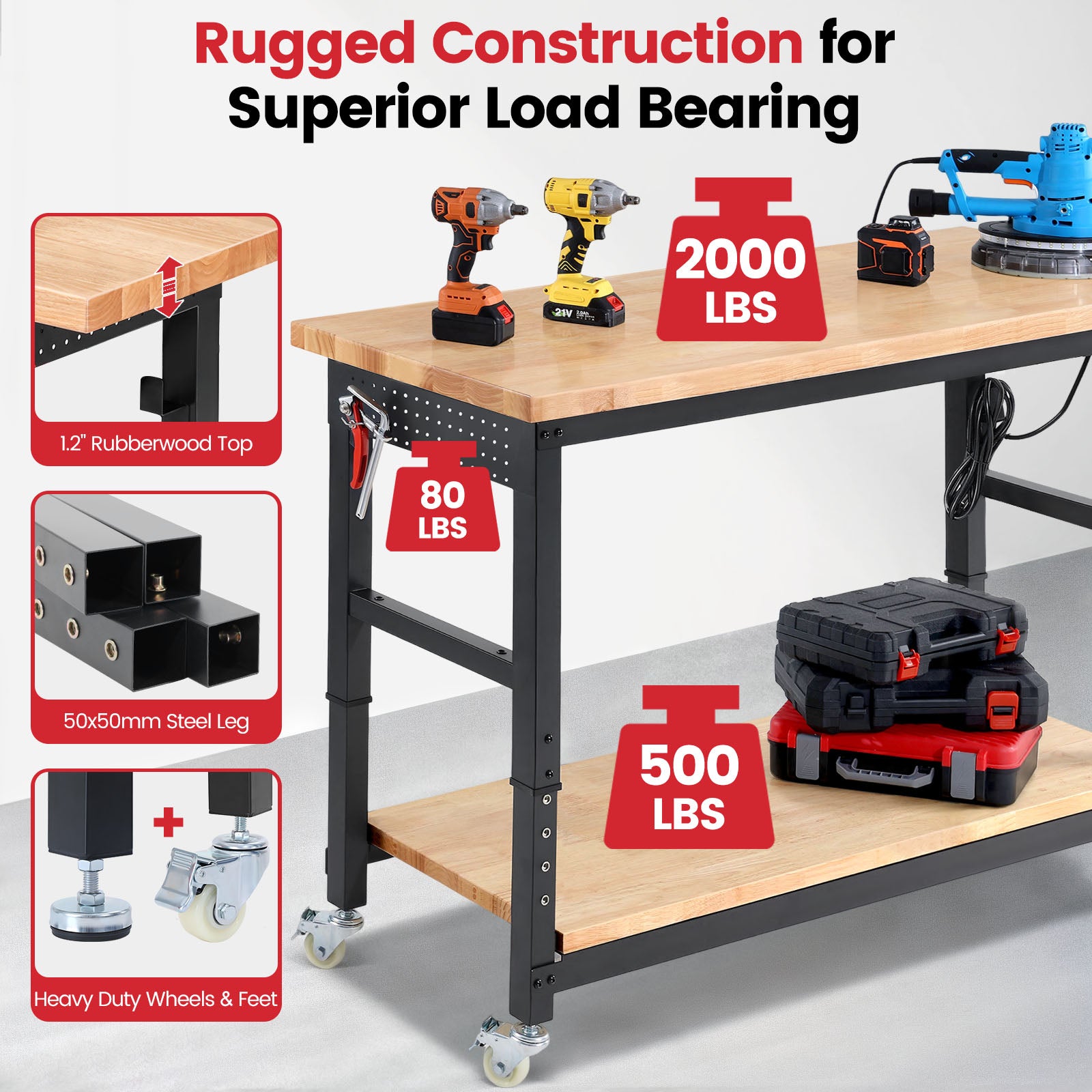 wb0202-workbench-60-in-adjustable-height-with-storage-shelf-support-up-to-2000-lbs