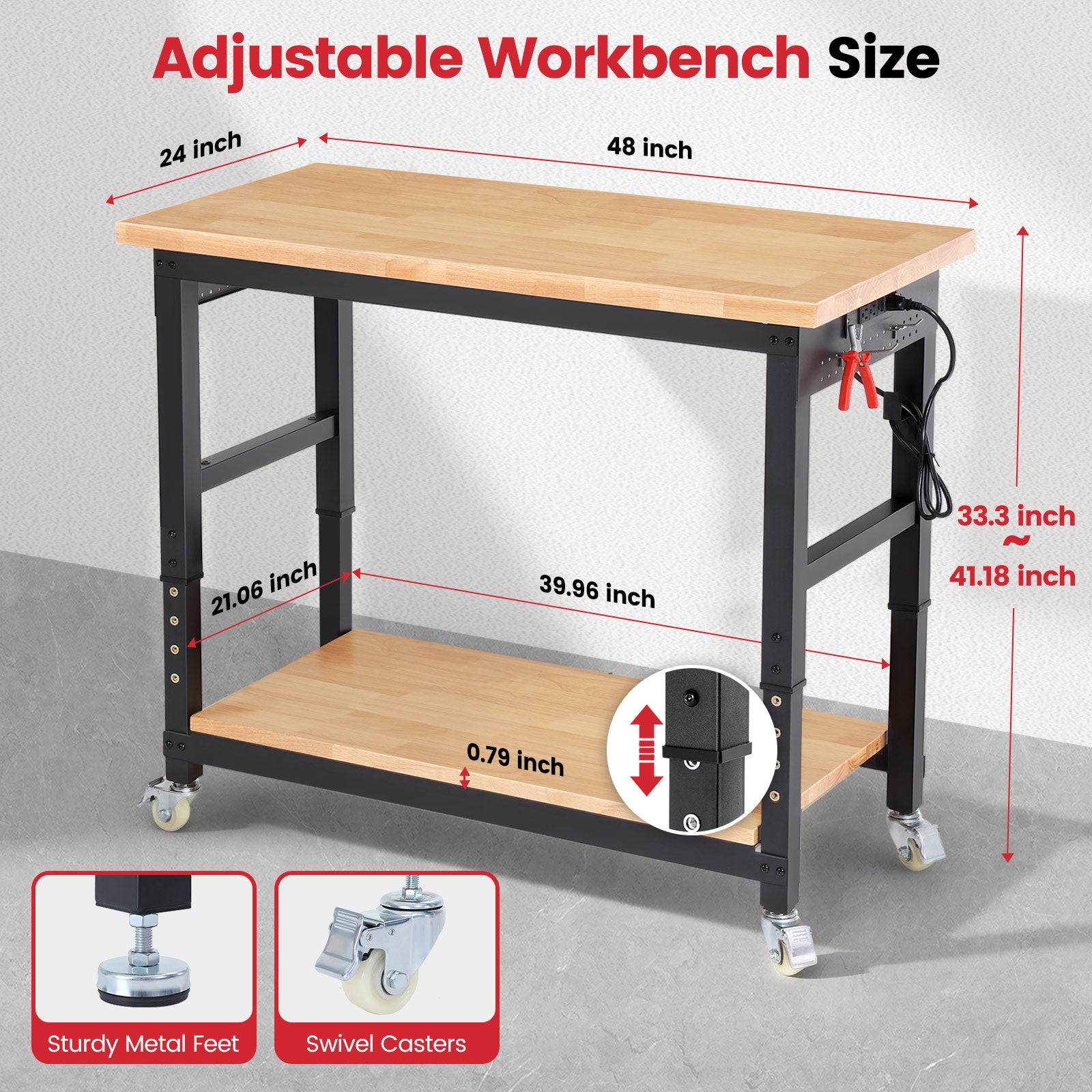 wb0205-workbench-48-in-adjustable-height-with-storage-shelf-product-dimension