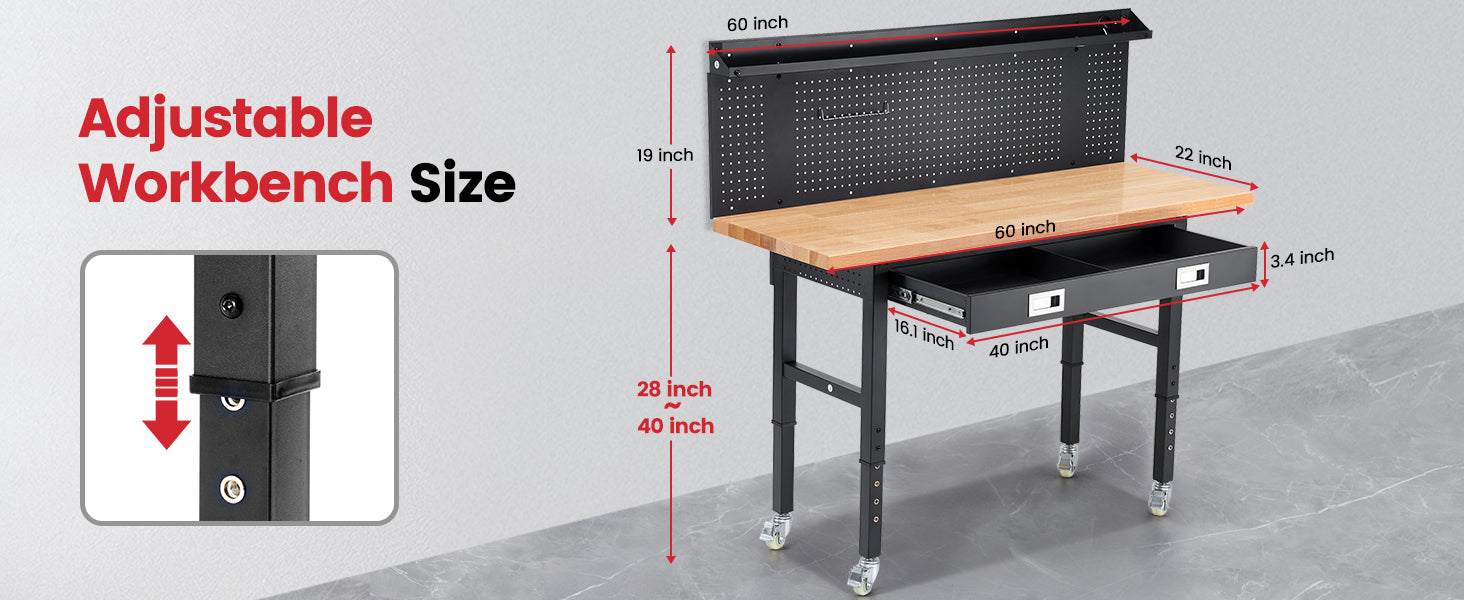 wb0301-plus-workbench-60-table-with-pegboards-drawer-outlets-led-adjustable-workbench-size