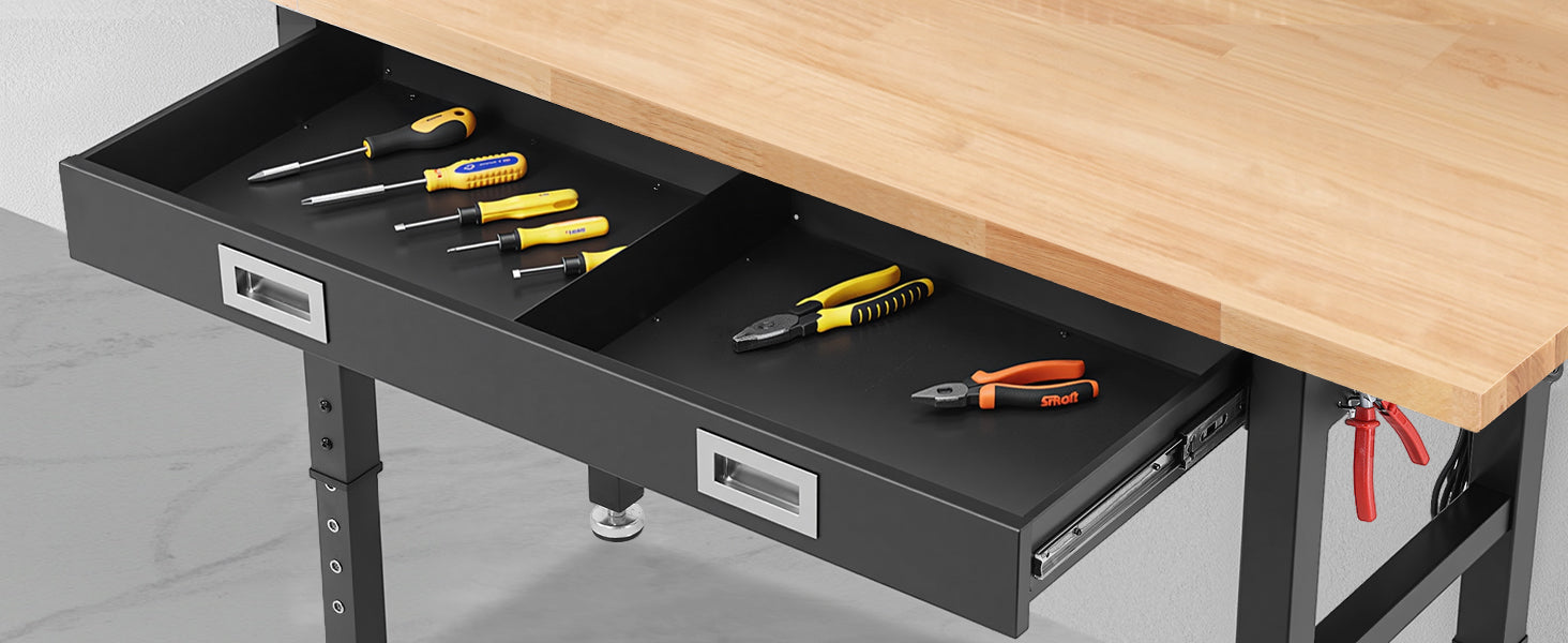 wb0302-plus-workbench-48-table-with-pegboards-drawer-outlets-led-detail-drawer