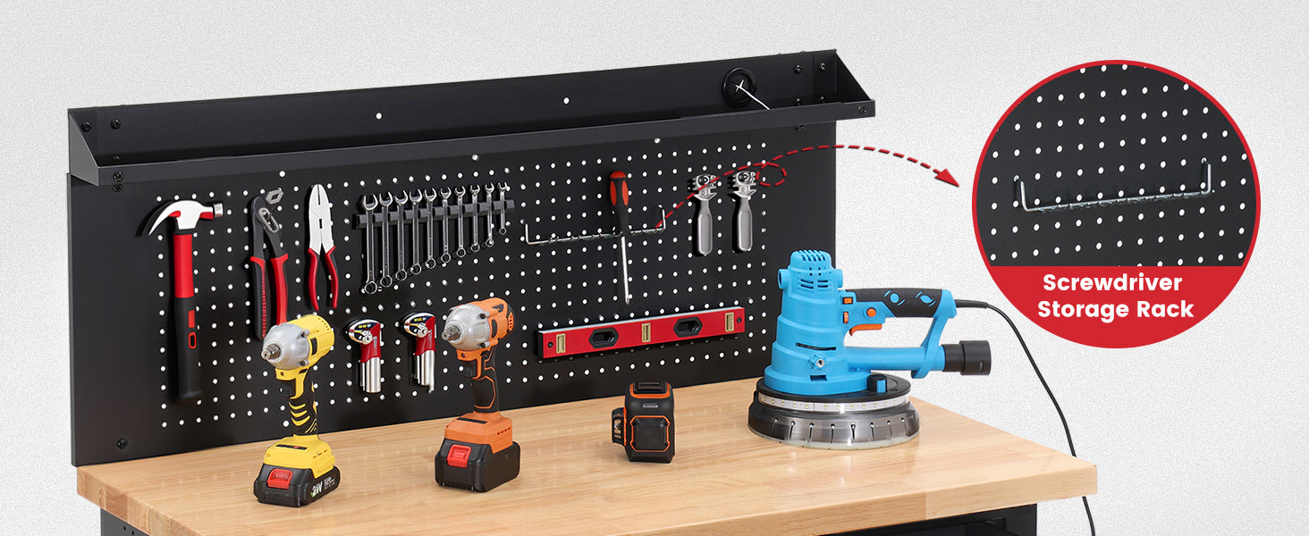 wb0302-plus-workbench-48-table-with-pegboards-drawer-outlets-led-integrated-pegboard