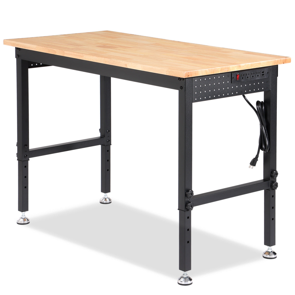 wb0601-workbench-48-in-table-adjustable-height-with-outlets-front-view-2
