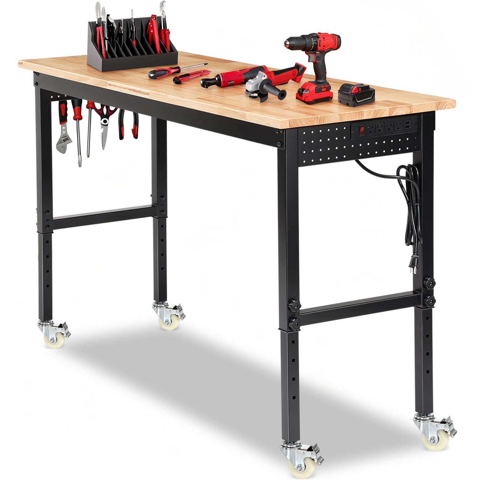 wb0604-workbench-60-in-table-adjustable-height-with-wheels