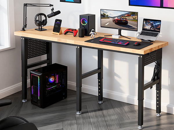 wb3001-workbench-72-in-table-side-pegboards-with-outlets-adjustable-computer-desk