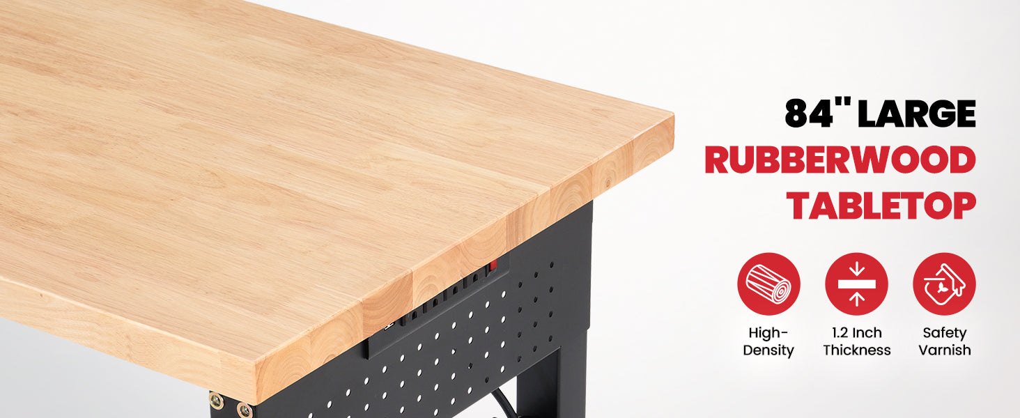 wb3002-workbench-84-in-heavy-duty-table-side-pegboards-with-outlets-extended-pegboard-rubberwood-tabletop