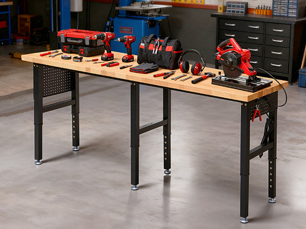 wb3002-workbench-84-in-heavy-duty-table-side-pegboards-with-outlets-versatile-applications-garage-workshop-table