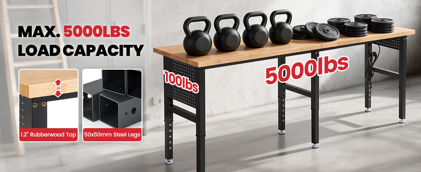 wb3003-workbench-96-in-extra-long-with-side-pegboards-outlets-5000-lbs-load-capacity